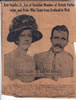 Newspaper clipping of wedding