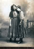 Stoddart sisters in drama costume
